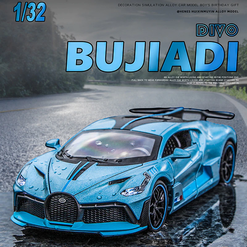 Car Model Bugatti Divo Metal Toy Alloy Diecast Vehicles Toys For kids 1:32