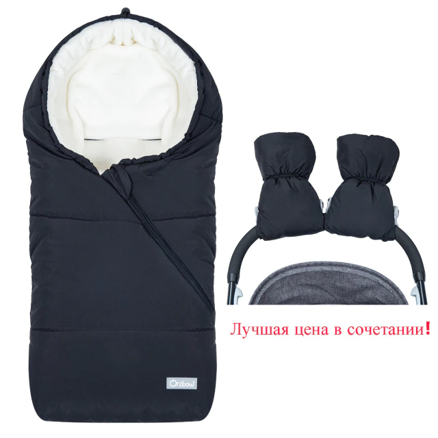 Baby Sleeping Bag Newborn Blanket Swaddle Toddler Winter Warm Stroller Wrap Zipper Envelope Pushchair Pram