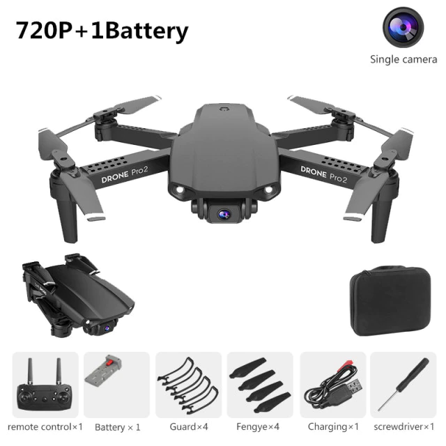 Drone Camera Quadcopter E99 Pro2 FPV Dual 720P 1080P 4K Hold WiFi RC Remote Control Foldable Mini