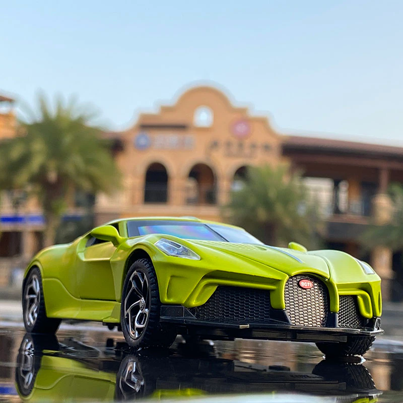 Car Model Metal Toy Bugatti La Voiture Noire Sports High Simulation Children kids