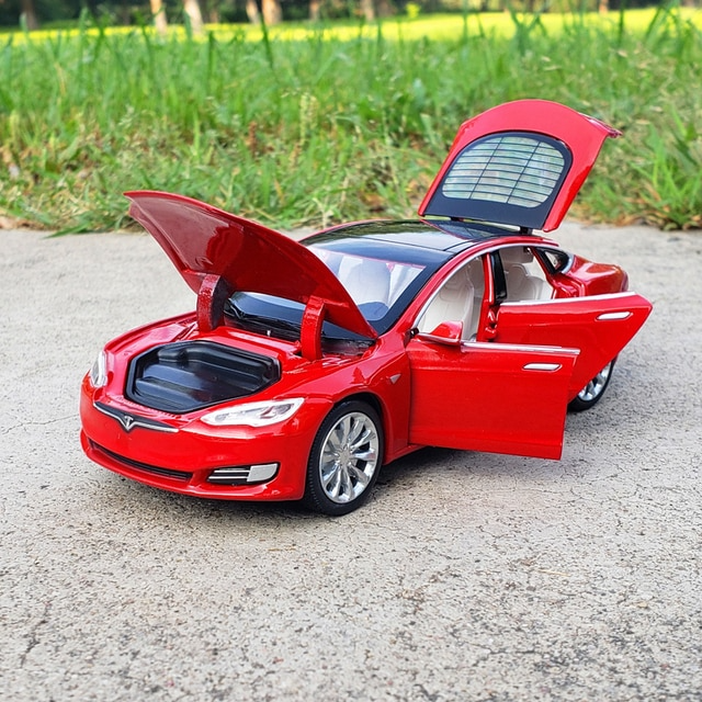 Car Model Tesla MODEL X MODEL 3 MODEL S Alloy Metal Vehicles Cars Kid Toys Children 1:32