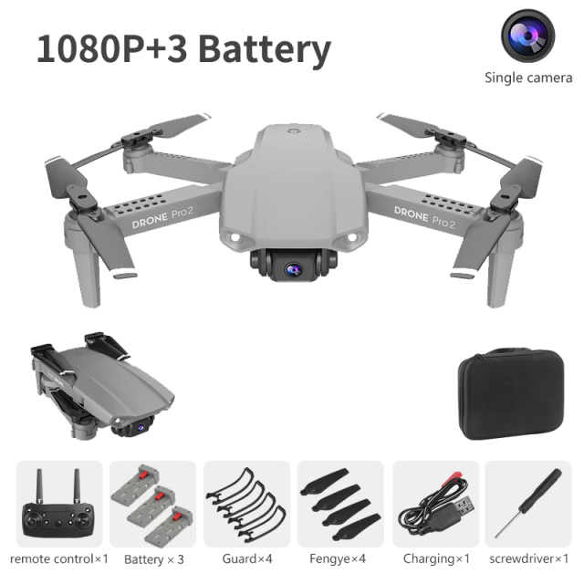 Drone Camera Quadcopter E99 Pro2 FPV Dual 720P 1080P 4K Hold WiFi RC Remote Control Foldable Mini