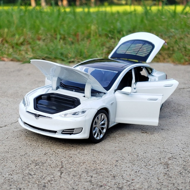 Car Model Tesla MODEL X MODEL 3 MODEL S Alloy Metal Vehicles Cars Kid Toys Children 1:32