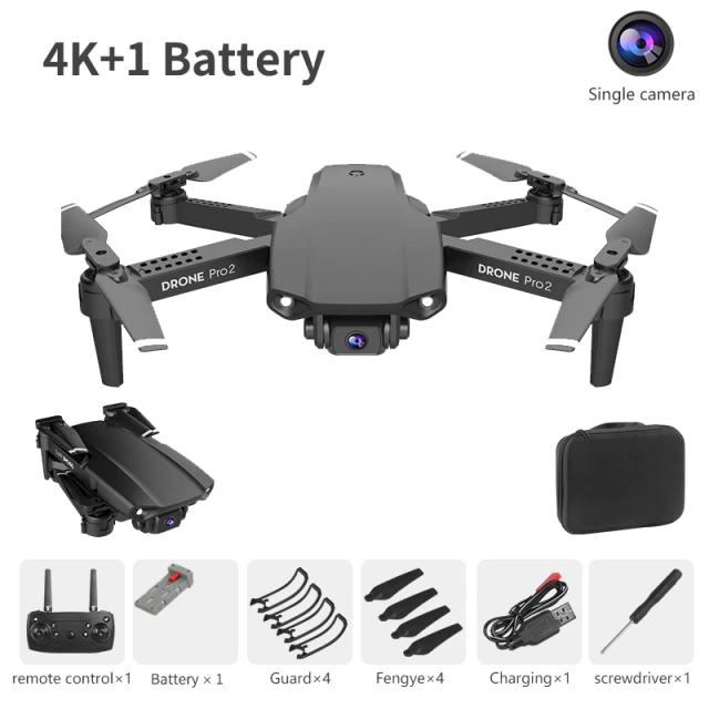 Drone Camera Quadcopter E99 Pro2 FPV Dual 720P 1080P 4K Hold WiFi RC Remote Control Foldable Mini