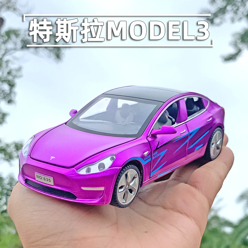 Car Model Tesla MODEL X MODEL 3 MODEL S Alloy Metal Vehicles Cars Kid Toys Children 1:32