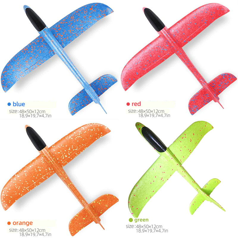 Plane Big Foam 50CM Glider Hand Throw Airplane Light Inertial EPP Kids Toys