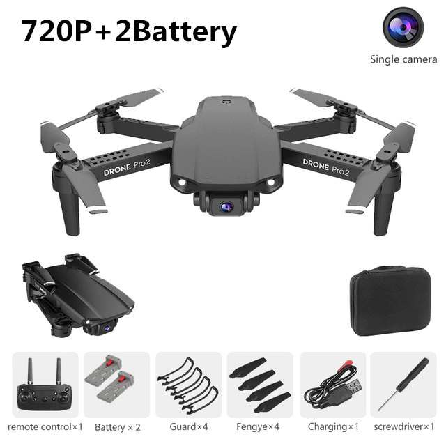 Drone Camera Quadcopter E99 Pro2 FPV Dual 720P 1080P 4K Hold WiFi RC Remote Control Foldable Mini