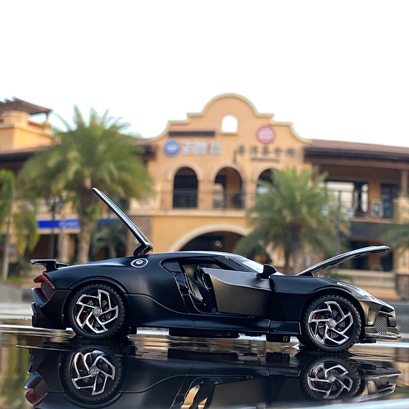 Car Model Metal Toy Bugatti La Voiture Noire Sports High Simulation Children kids