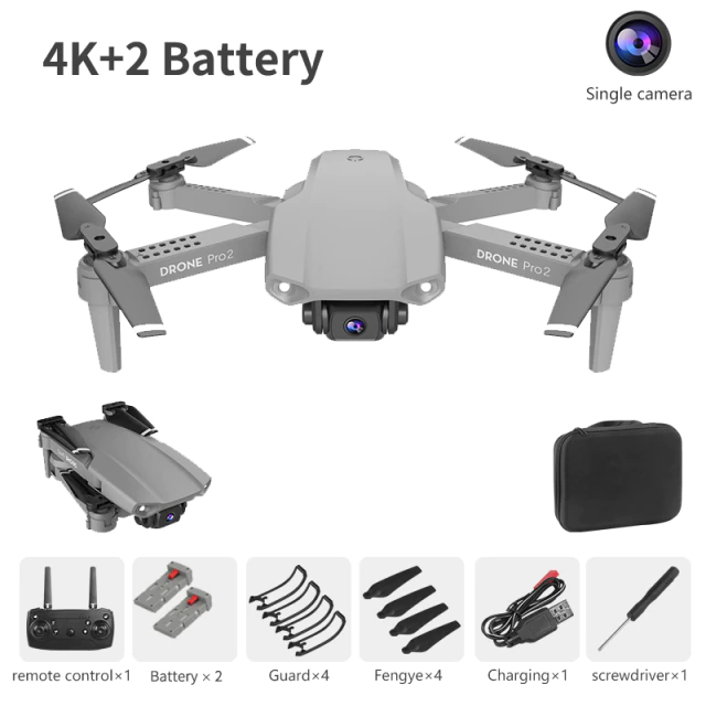 Drone Camera Quadcopter E99 Pro2 FPV Dual 720P 1080P 4K Hold WiFi RC Remote Control Foldable Mini