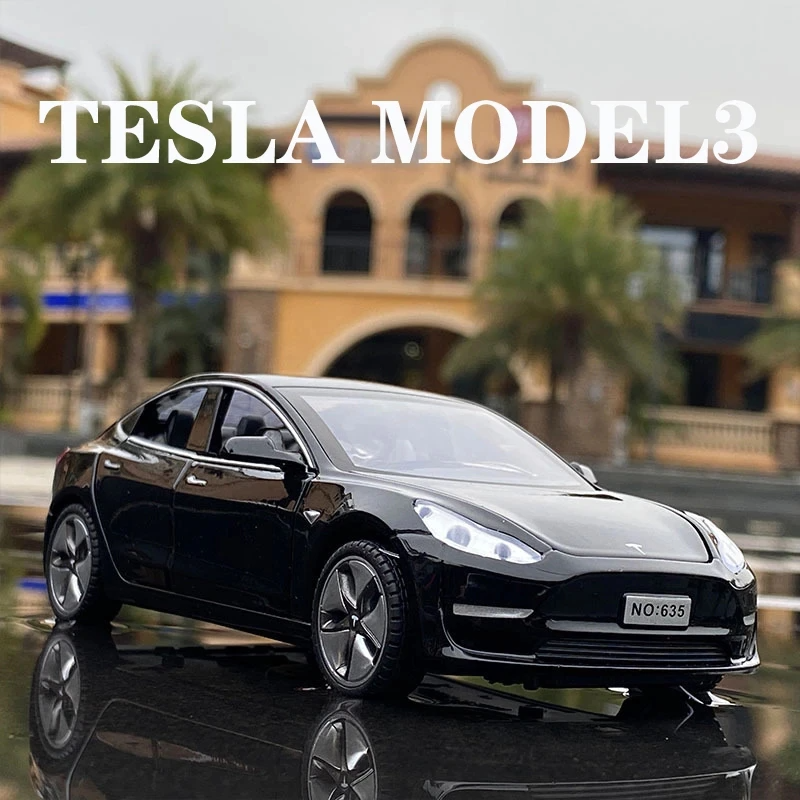 Car Model Tesla MODEL X MODEL 3 MODEL S Alloy Metal Vehicles Cars Kid Toys Children 1:32