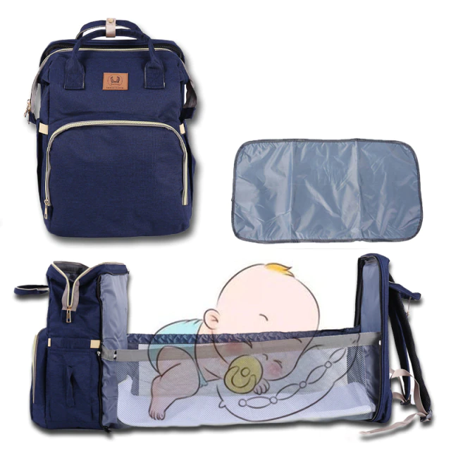 Mummy Bag Baby Diaper Bed Backpack For Mom Maternity Bag For Stroller Nappy Nursing Baby Care Upgrade Hooks