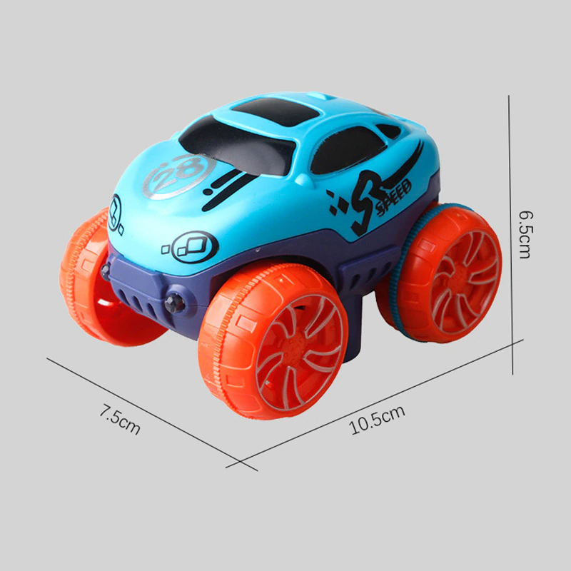 Track Cars Changeable with LED Light-Up Race Car Flexible Assembled for Kids