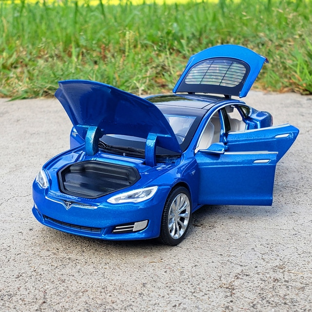 Car Model Tesla MODEL X MODEL 3 MODEL S Alloy Metal Vehicles Cars Kid Toys Children 1:32