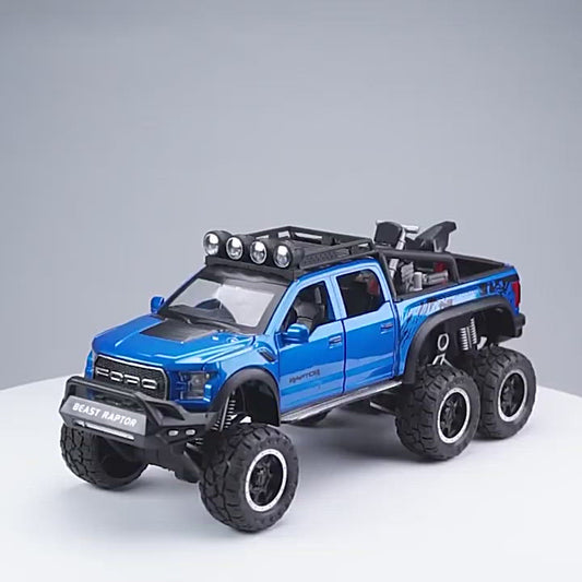 Car Model Ford Raptor F150 Pickup Alloy Diecasts Metal Modified Off-Road Vehicles children Kids Toy 1/28