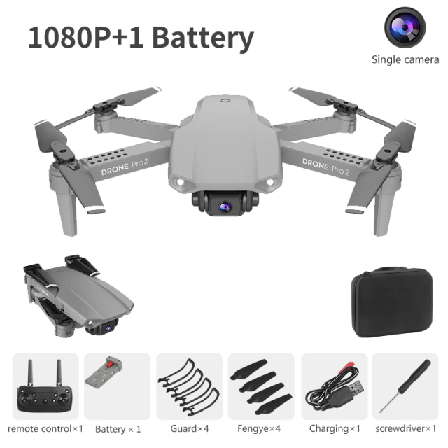 Drone Camera Quadcopter E99 Pro2 FPV Dual 720P 1080P 4K Hold WiFi RC Remote Control Foldable Mini