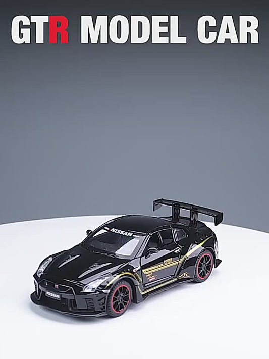 Car Model NISSAN GTR R35 Sports Metal Car Alloy Diecasts Toy Vehicles Cars Kid Children 1:32