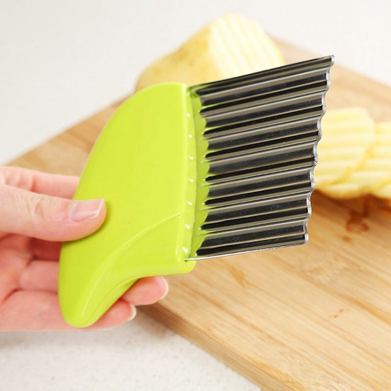 Potato Cutter Chips Maker Stainless Steel Fruit & Vegetable Knife Slicer