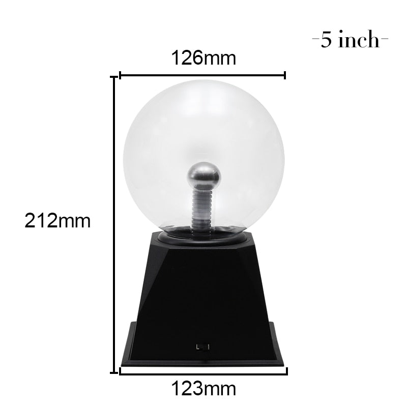 Novelty Crystal Plasma Ball Touch Lamp