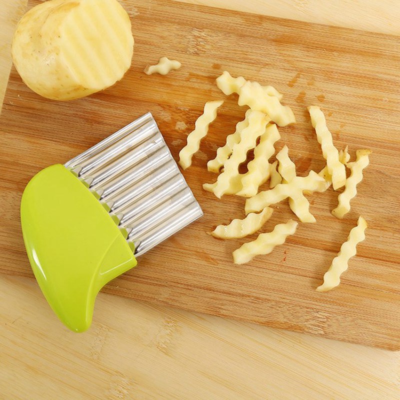 Potato Cutter Chips Maker Stainless Steel Fruit & Vegetable Knife Slicer