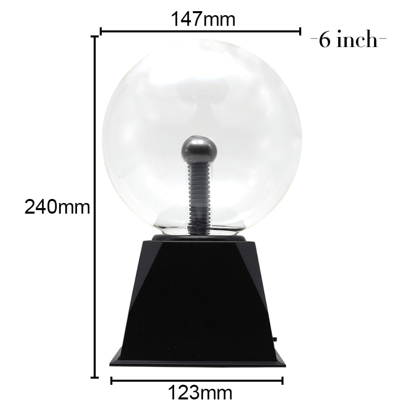 Novelty Crystal Plasma Ball Touch Lamp