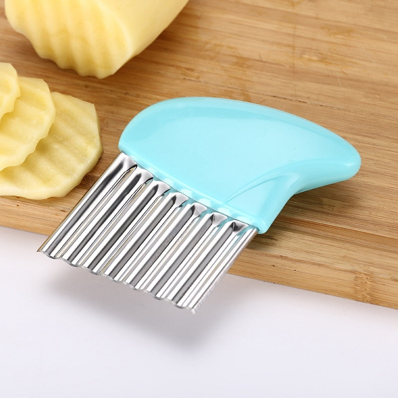 Potato Cutter Chips Maker Stainless Steel Fruit & Vegetable Knife Slicer