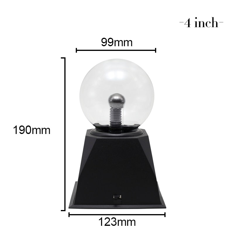 Novelty Crystal Plasma Ball Touch Lamp