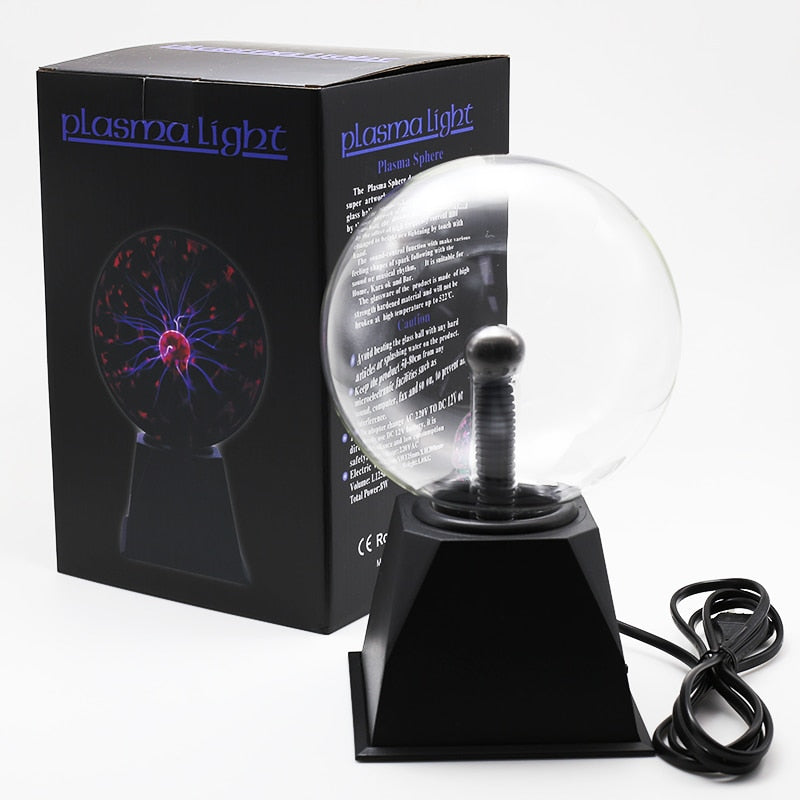 Novelty Crystal Plasma Ball Touch Lamp