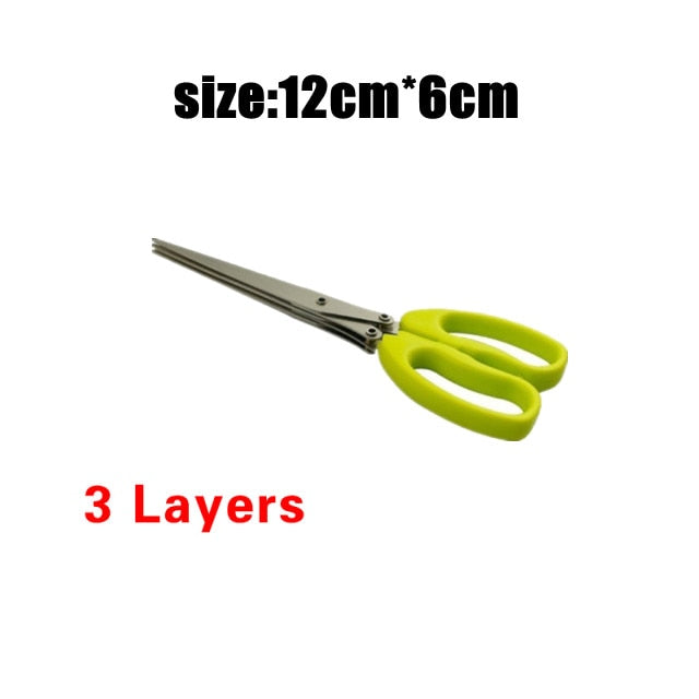 Muti-Layers Scissors Stainless Steel Vegetable Cutter