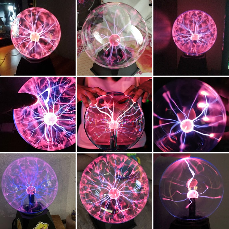 Novelty Crystal Plasma Ball Touch Lamp