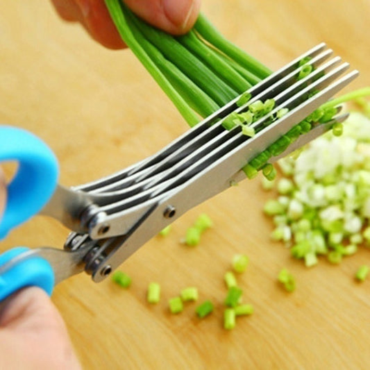 Muti-Layers Scissors Stainless Steel Vegetable Cutter