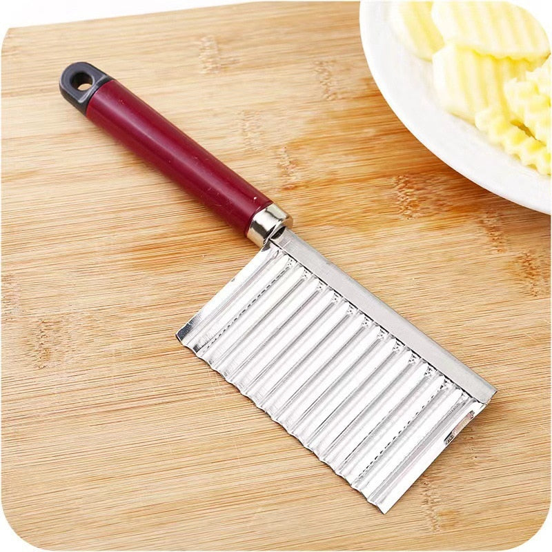 Potato Cutter Chips Maker Stainless Steel Fruit & Vegetable Knife Slicer