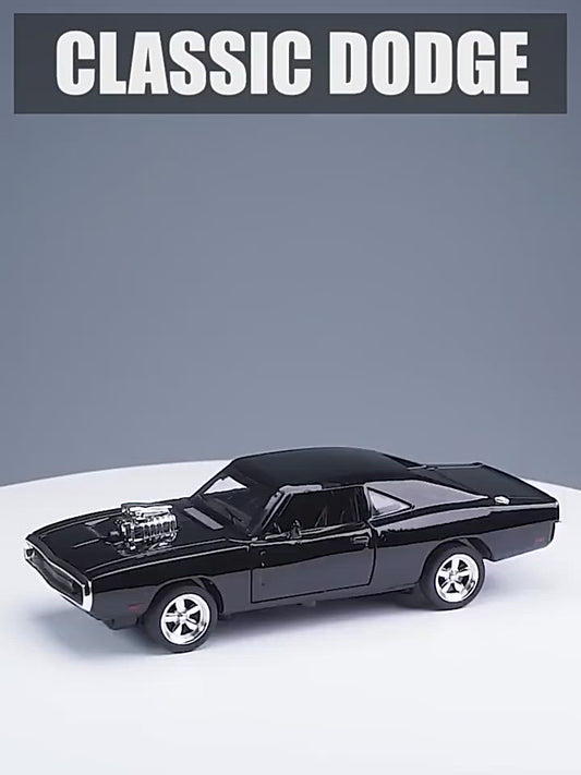 Car Model Dodge Charger 1970 Metal Alloy Diecast Toy Vehicles the fast and the Furious Sound&Light kids Children 1/32