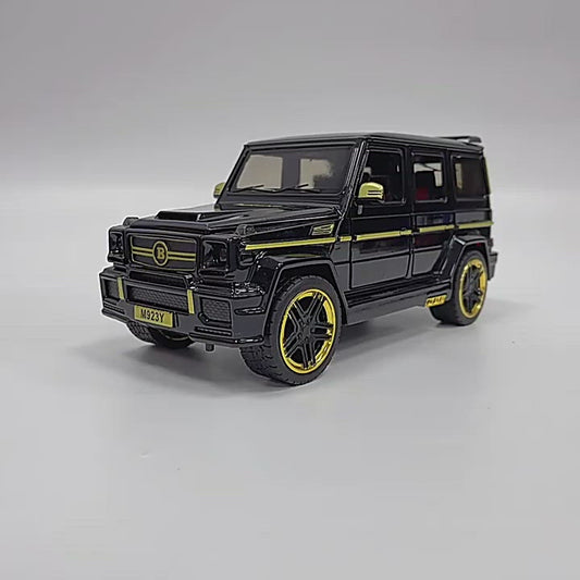 Car Model Mercedes Benz G65 SUV XLG M929Y Alloy Diecast Metal Toys 20Cm Vehicle 6 Open Doors Pull Back 1:24