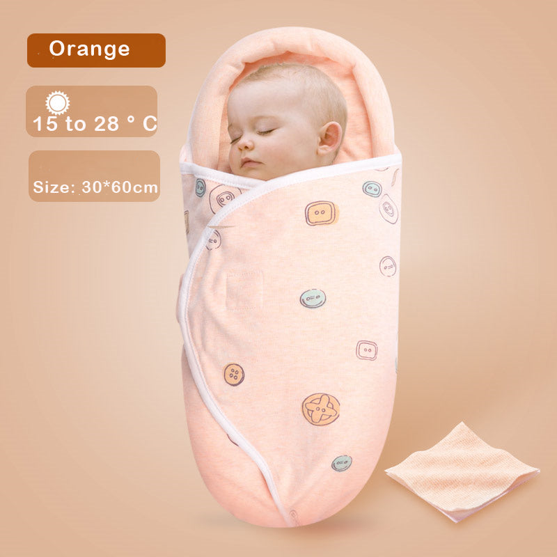 Baby Sleeping Bag Newborn Cotton Blanket Swaddle Toddler Winter Warm Stroller Wrap 0-8M