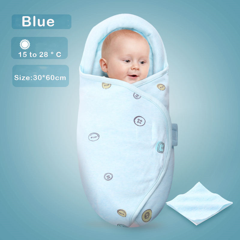 Baby Sleeping Bag Newborn Cotton Blanket Swaddle Toddler Winter Warm Stroller Wrap 0-8M