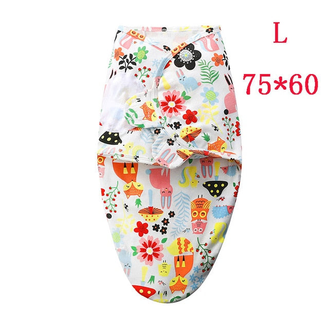 Baby Sleeping Bag Newborn soft 100% cotton 0-6 months Blanket Swaddle Toddler Warm Stroller Wrap Envelop