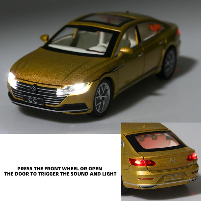 Car Model Volkswagen CC arteon Alloy Die Cast Metal Toy Pull Back Children kids vehicles 1:32