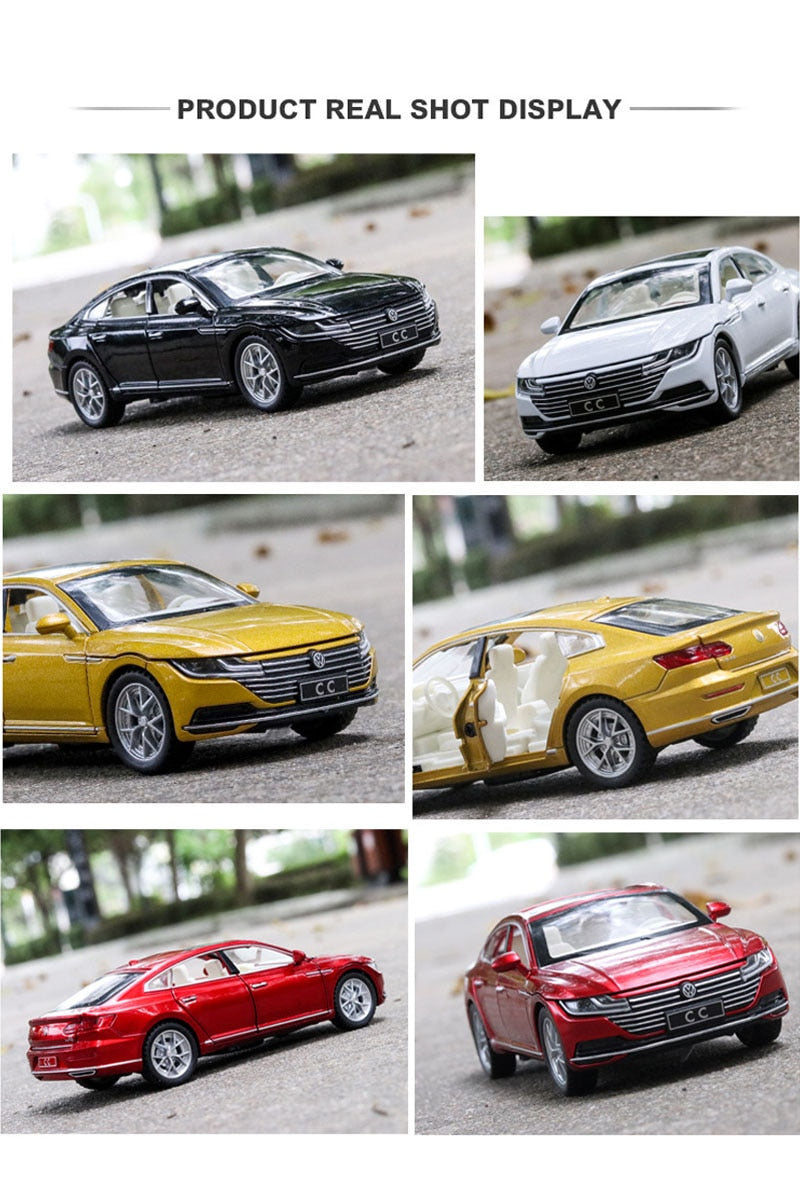 Car Model Volkswagen CC arteon Alloy Die Cast Metal Toy Pull Back Children kids vehicles 1:32