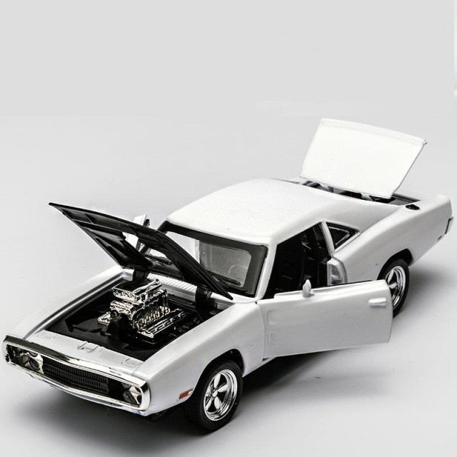 Car Model Dodge Charger 1970 Metal Alloy Diecast Toy Vehicles the fast and the Furious Sound&Light kids Children 1/32