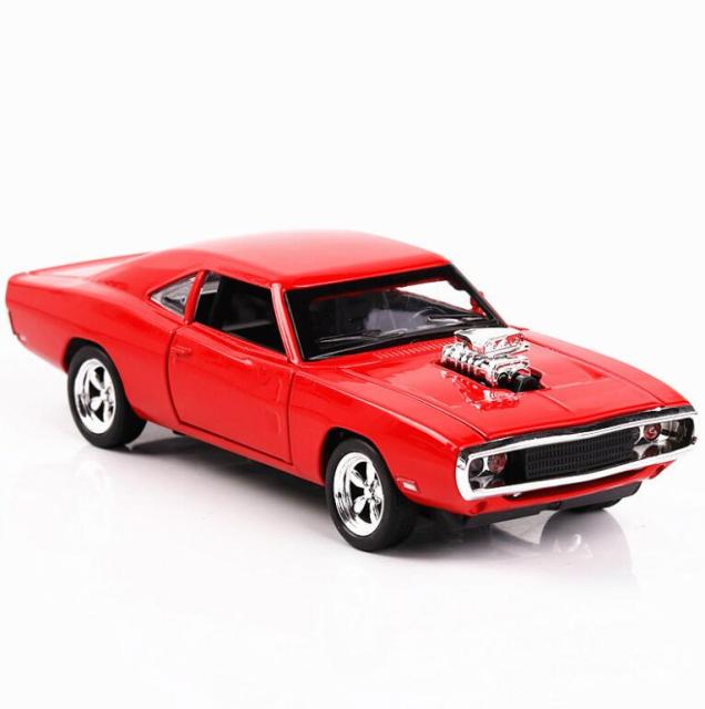 Car Model Dodge Charger 1970 Metal Alloy Diecast Toy Vehicles the fast and the Furious Sound&Light kids Children 1/32