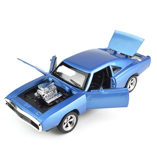 Car Model Dodge Charger 1970 Metal Alloy Diecast Toy Vehicles the fast and the Furious Sound&Light kids Children 1/32