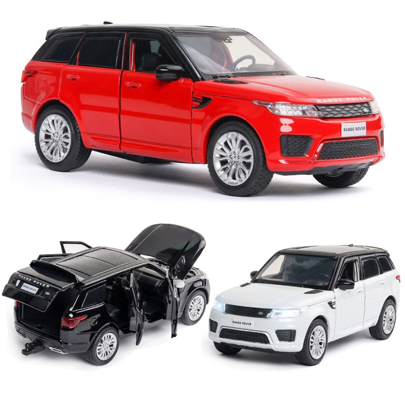 Car Model Land-Rover Range Rover Metal Alloy Sound and Light kids Children Toys 1:32