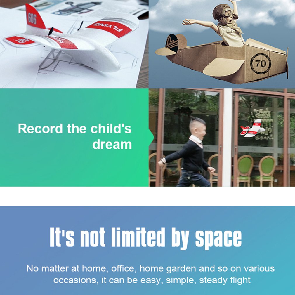 RC Remote Control Foam plastic Plane KF606 Airplane Aircraft Fighter 2.4G Radio Control Glider Toys Children kids