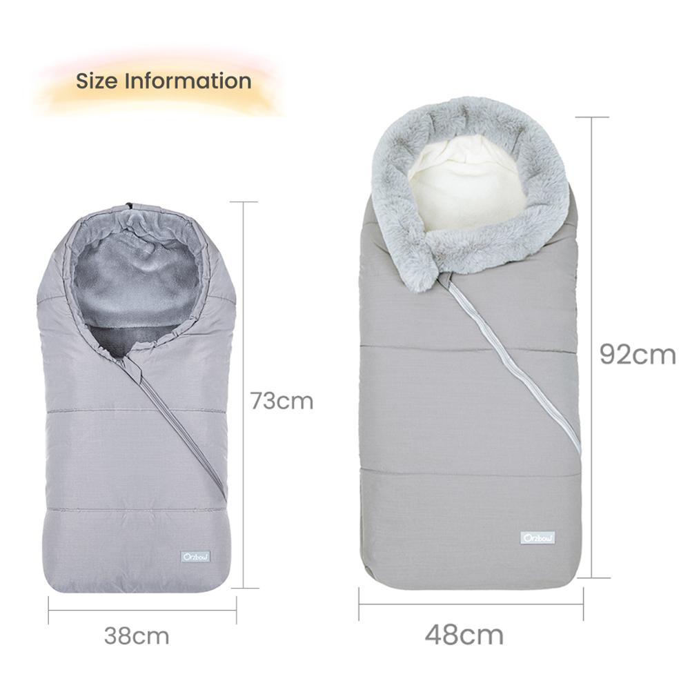 Baby Sleeping Bag Newborn Blanket Swaddle Toddler Winter Warm Stroller Wrap Zipper Envelope Pushchair Pram