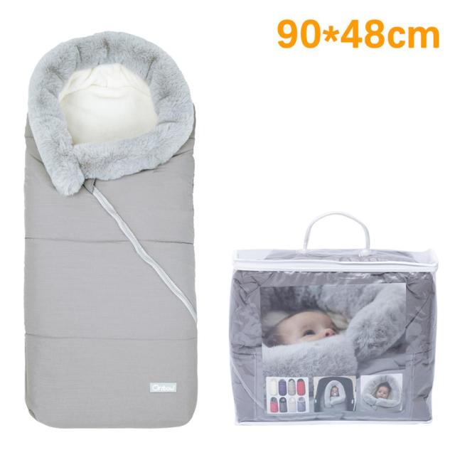 Baby Sleeping Bag Newborn Blanket Swaddle Toddler Winter Warm Stroller Wrap Zipper Envelope Pushchair Pram