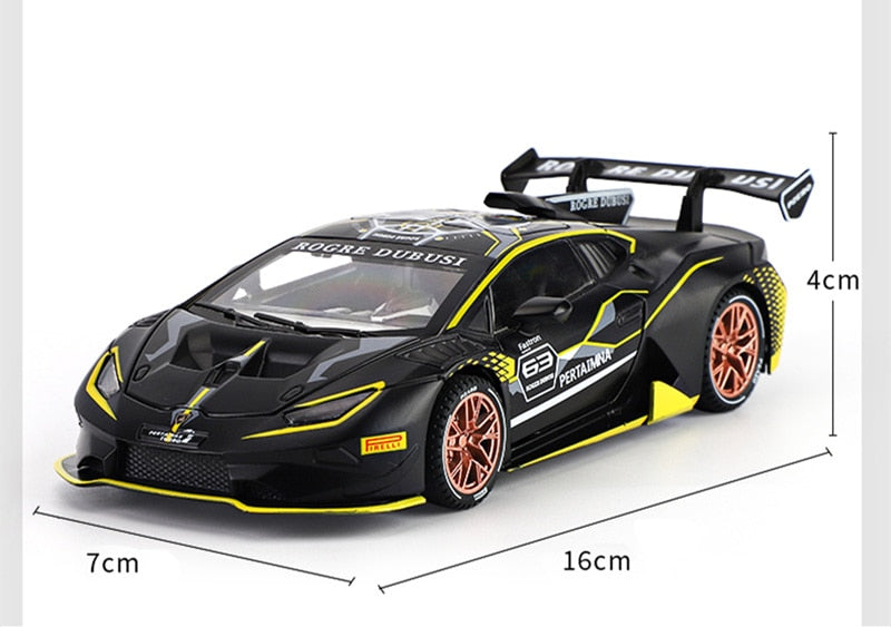 Car Model Lamborghini HURACAN ST EVO Alloy Sports Diecast & Toy Vehicle Metal Sound Light children Kids 1:32