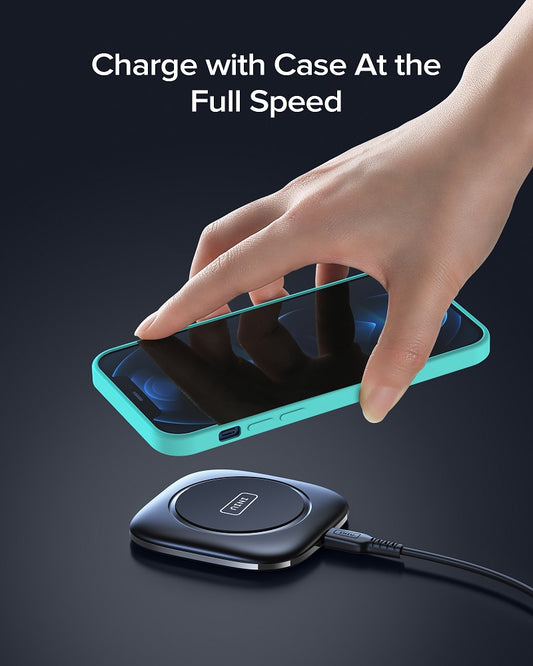 15W Qi Wireless Charger USB C Fast Charging Pad