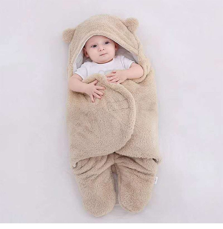 Baby Sleeping Bag Newborn Cotton Blanket Swaddle Toddler Winter Warm Stroller Wrap Zipper Envelope 0-9 Months