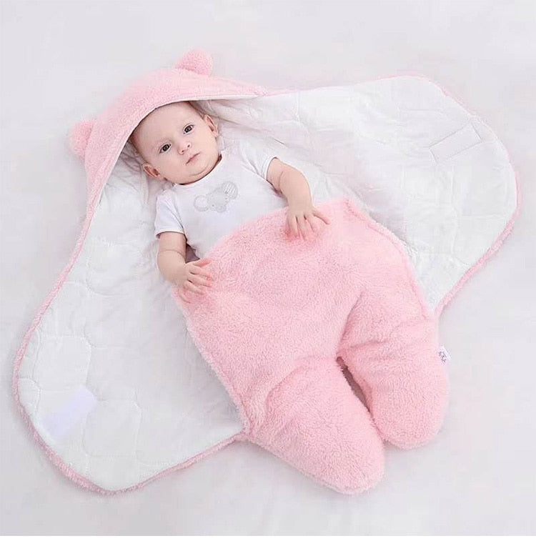 Baby Sleeping Bag Newborn Cotton Blanket Swaddle Toddler Winter Warm Stroller Wrap Zipper Envelope 0-9 Months