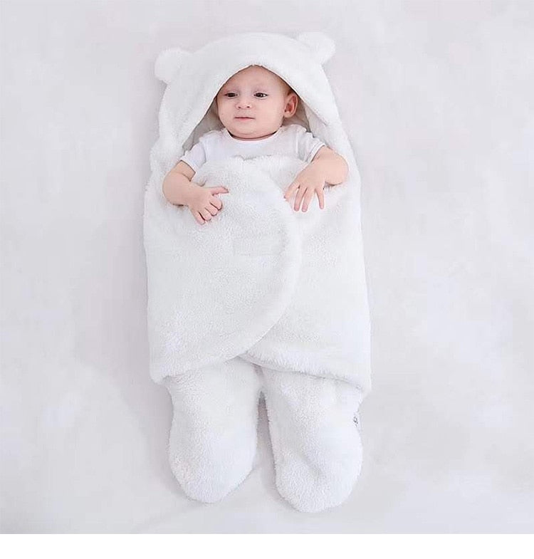 Baby Sleeping Bag Newborn Cotton Blanket Swaddle Toddler Winter Warm Stroller Wrap Zipper Envelope 0-9 Months